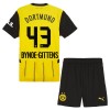 Maglia ufficiale Borussia Dortmund Bynoe Gittens 43 Casa 2024-25 per Bambino